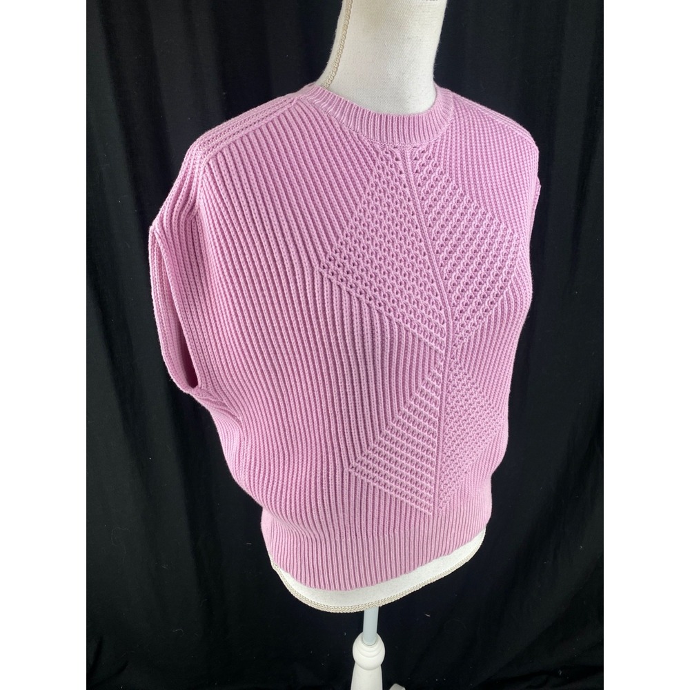Pearl Lela Rose Women S Sleeveless Diamond Ribbed Sweater Knit Vest Girlhoodcore - Picture 4 of 8
